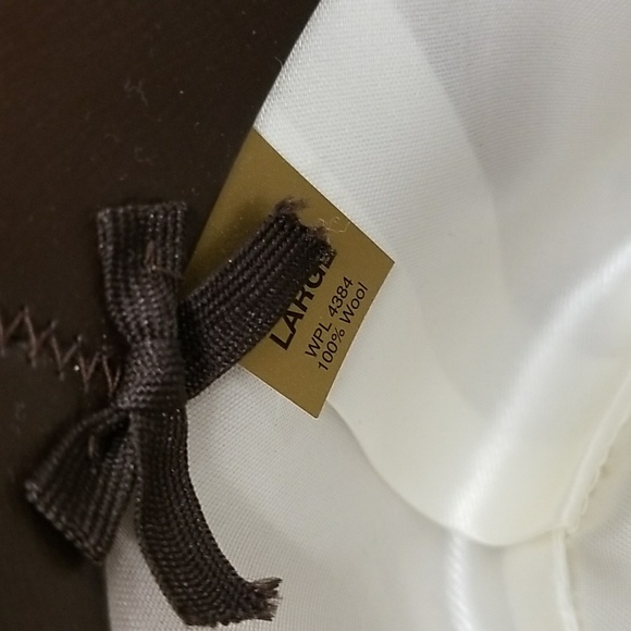 Shin Jin N.Y USA Vintage Fedora Wool Hat Tan S Small Fedora 100% Wool Hat Size L - Picture 7 of 8